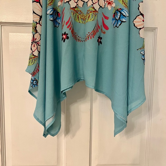 Flying Tomato Tropical Floral Asymmetrical Tank Size Large - Picture 4 of 4